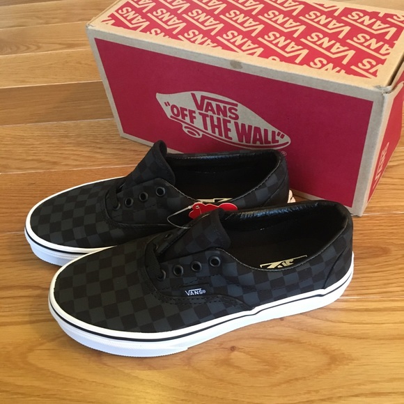 vans era tonal checkerboard skate shoe